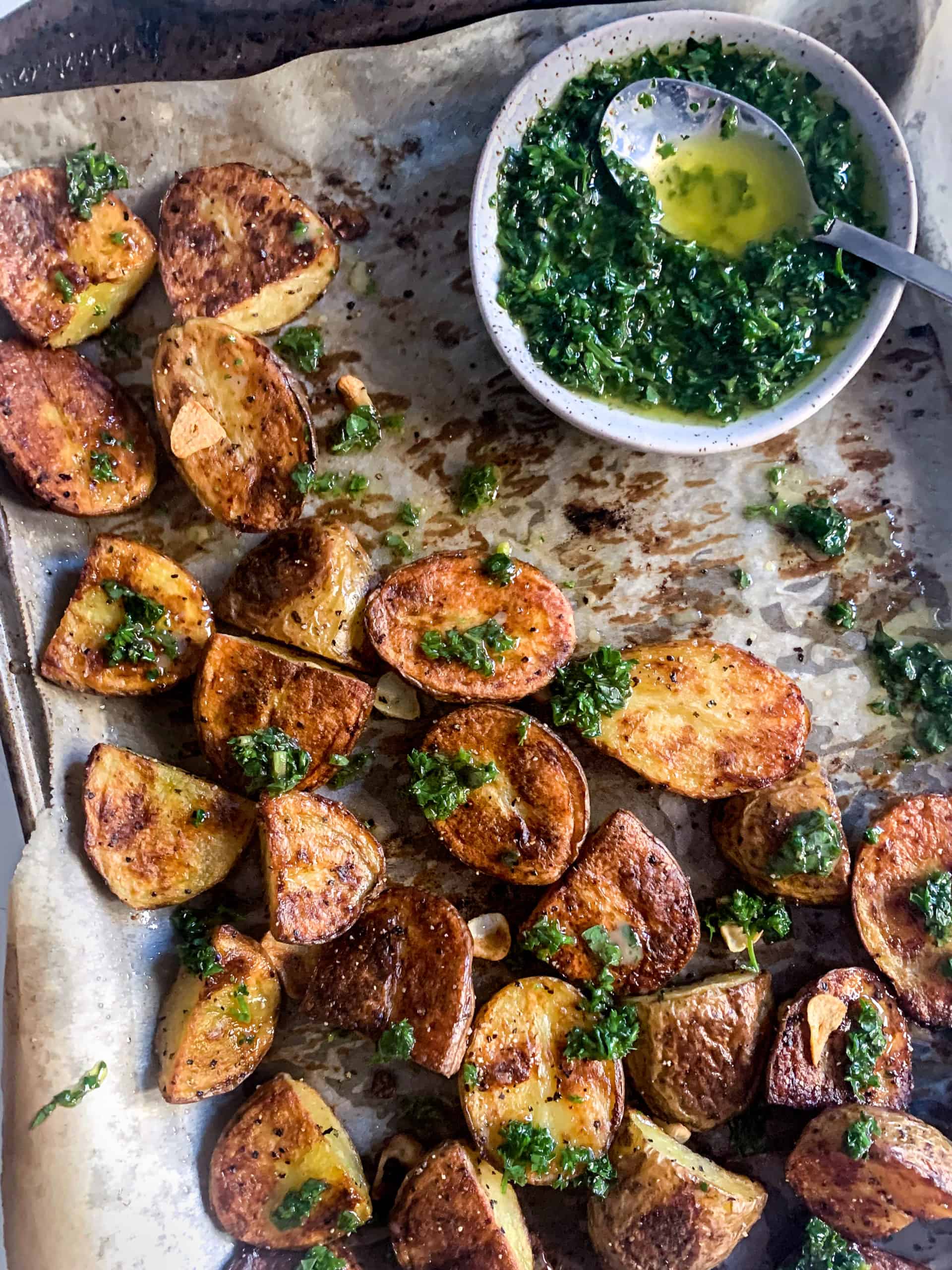 Oven Herb Roasted Potatoes - Cooking For My Soul